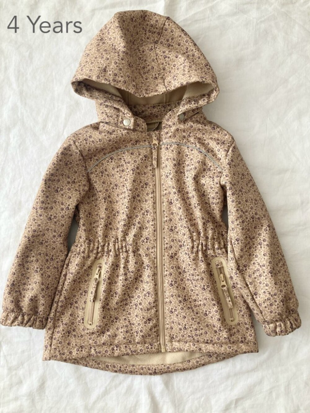 Wheat 4 Years Flowers Paisley Softshell Elois Jacket Fall Water Resistant Rain